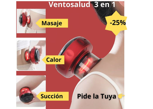 VentoSalud 3 en 1 – Masaje, succión y terapia en un solo dispositivo